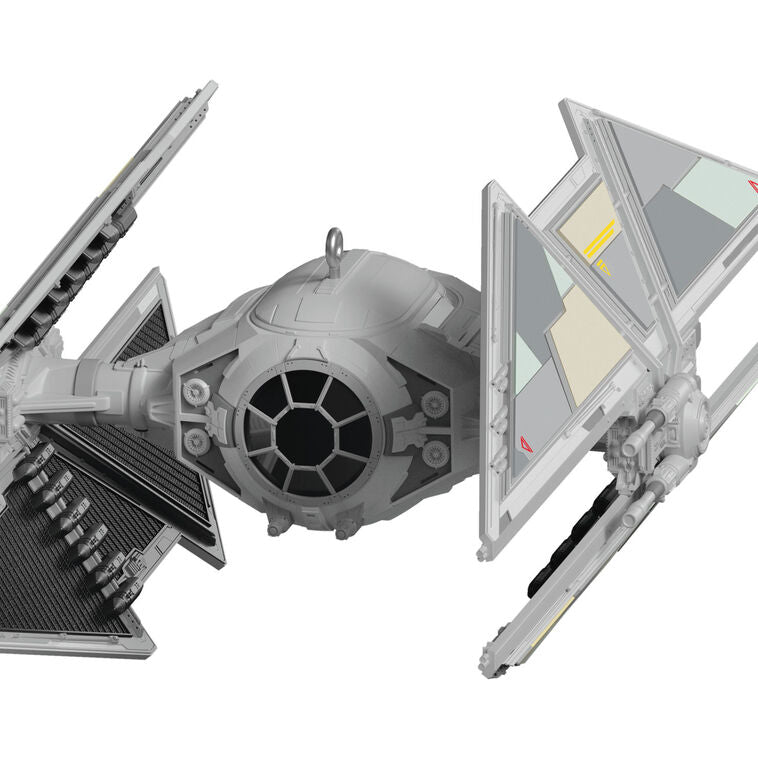 Mini TIE Avenger ornament, gray Galactic Empire starfighter from Star Wars Andor, Hallmark Keepsake collectible Christmas ship
