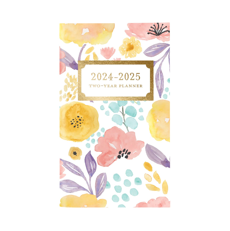 Happy Floral 2 Year Pocket Planner