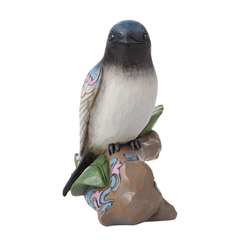 Jim Shore Purple Martin bird figurine with rosemaling, perched on a tree branch.
Character count: 98 — includes visual details and keywords like “Jim Shore,” “Purple Martin,” and “figurine.”

