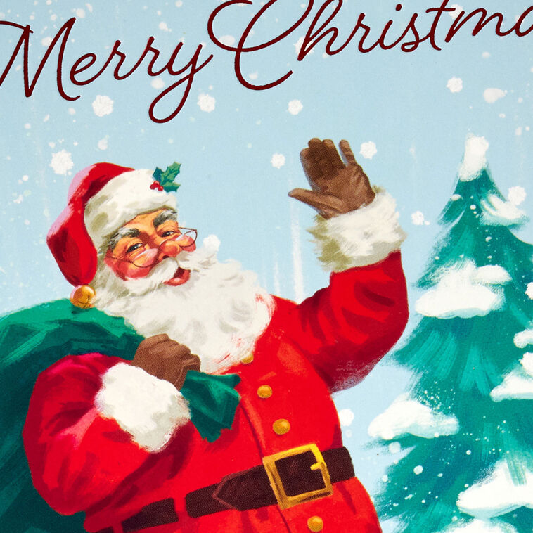 Jolly Santa Claus Boxed Christmas Cards, Pack of 40