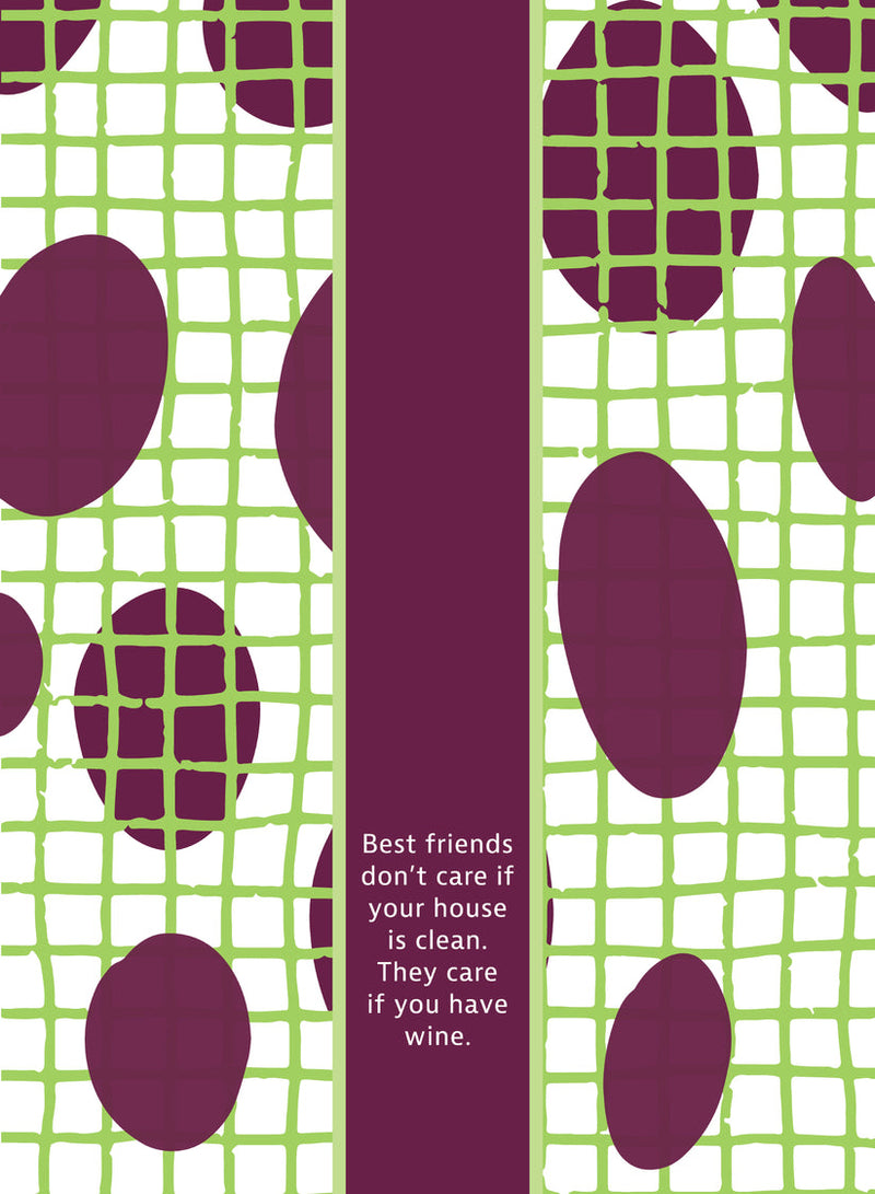 Best Friends dish towel, 100% cotton, 21x28, with a cute and playful design, perfect for kitchens and gift-giving.

