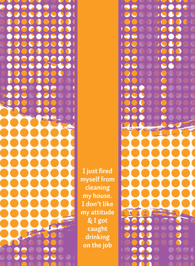  Cotton dish towel with humorous Fired quote, 21x28 inches, perfect for adding a touch of humor to your kitchen chores.