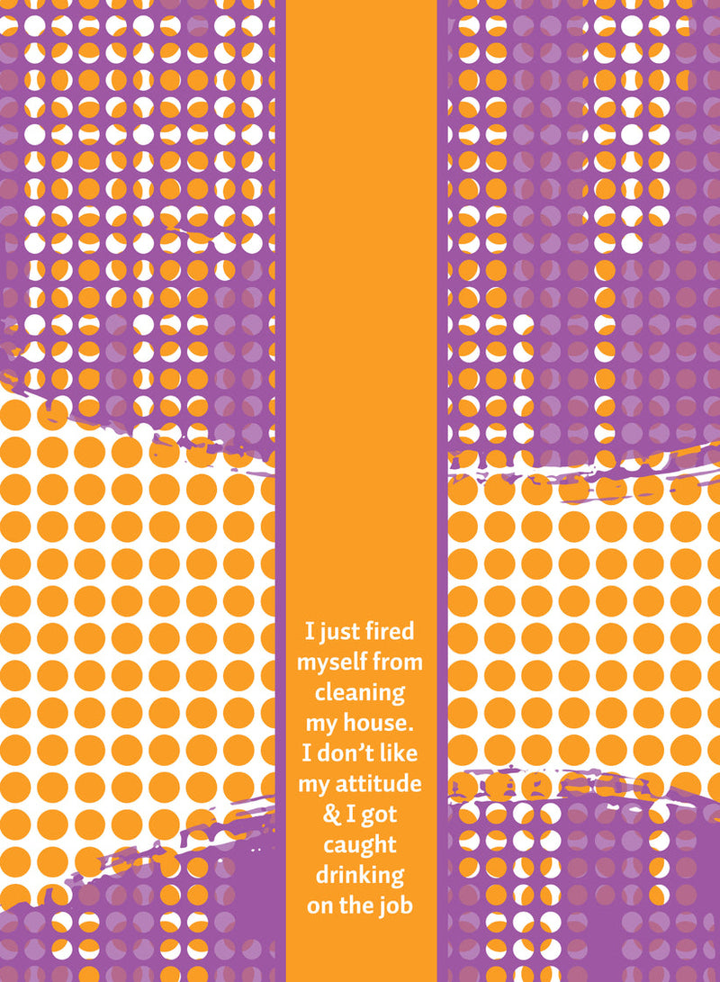  Cotton dish towel with humorous Fired quote, 21x28 inches, perfect for adding a touch of humor to your kitchen chores.