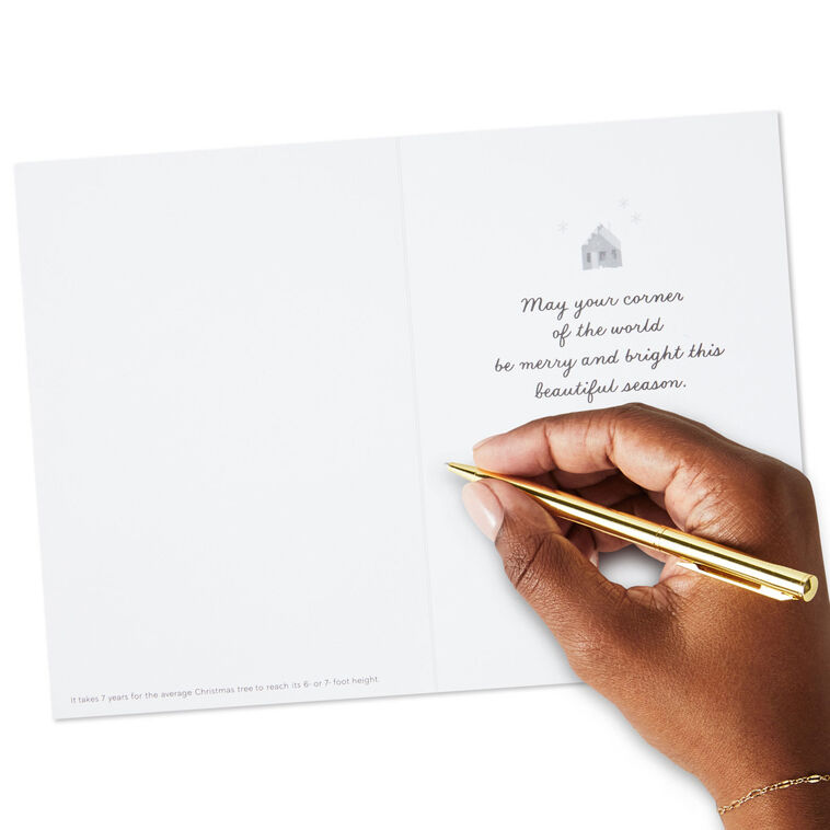 UNICEF Snowy Town Scene Boxed Christmas Cards, Pack of 12