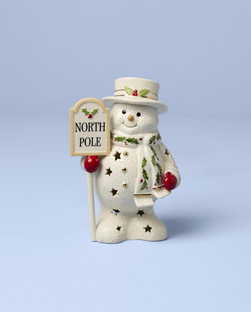 Happy Holly Days North Pole Snowman