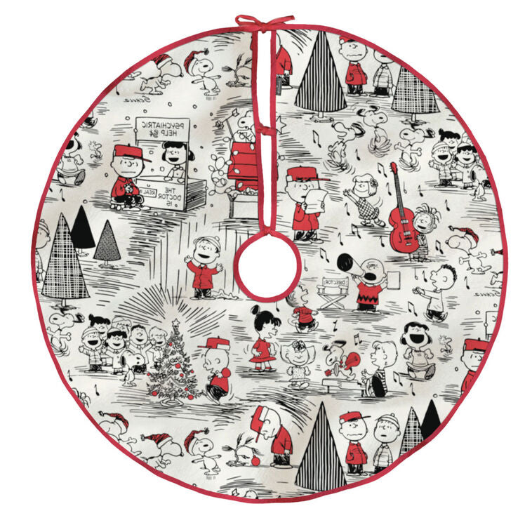 Peanuts® Fabric Hallmark Tree Skirt, 48"