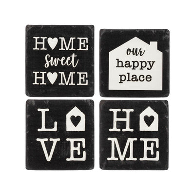 Coasters - House and Heart (Set of 4)