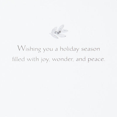UNICEF Peaceful Holly Tree Boxed Christmas Cards, Pack of 20