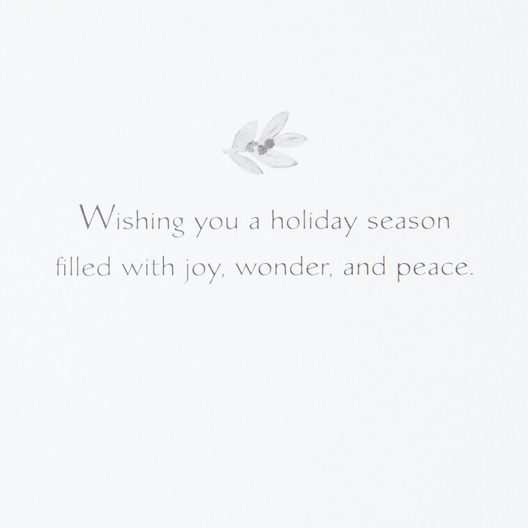 UNICEF Peaceful Holly Tree Boxed Christmas Cards, Pack of 20
