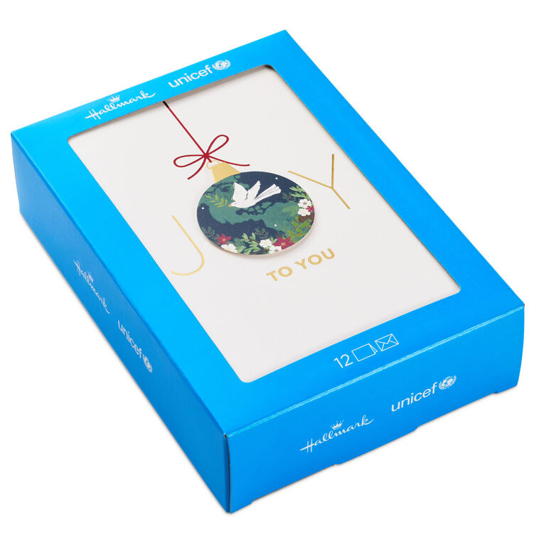 UNICEF Peaceful Earth Ornament Boxed Christmas Cards, Pack of 12