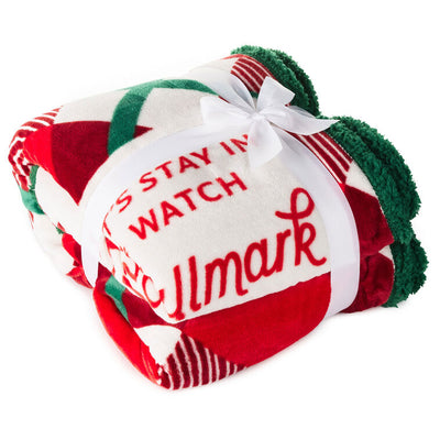 Hallmark Channel Let's Stay In Oversized Throw Blanket, 80x60
