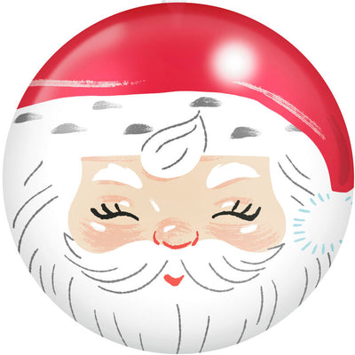 Set of 11 tin ball ornaments and gold jingle bell with North Pole Christmas characters, plus spiral-bound countdown book, Hallmark Keepsake
