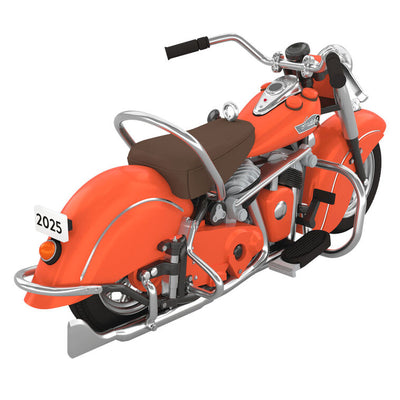 Classic 1953 Indian Chief motorcycle metal ornament by Hallmark.