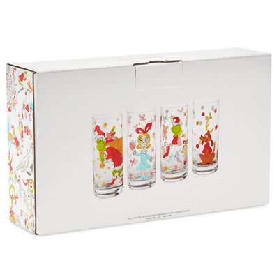 Dr. Seuss's How the Grinch Stole Christmas! Drinking Glasses, Set of 4
