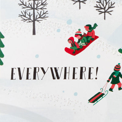 Merry Christmas Everywhere Boxed Christmas Cards, Pack of 8