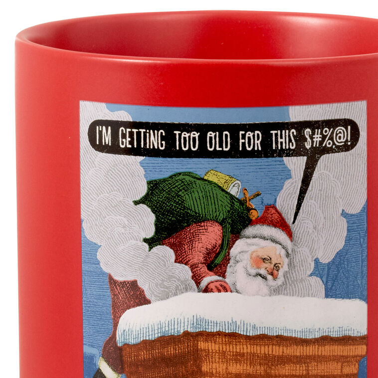 Shoebox Too Old for This Santa Funny Mug, 20 oz