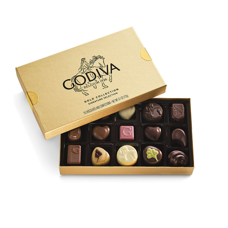 Assorted Chocolate Gold Gift Box, 6.1 oz