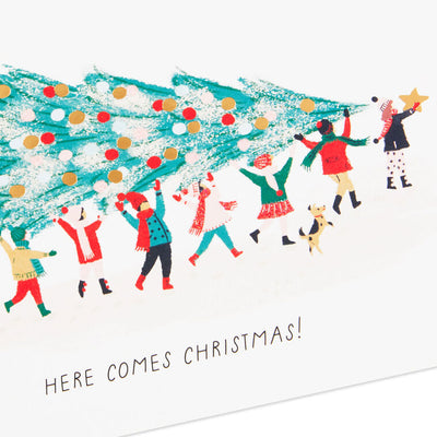 UNICEF Here Comes Christmas Boxed Christmas Cards, Pack of 12