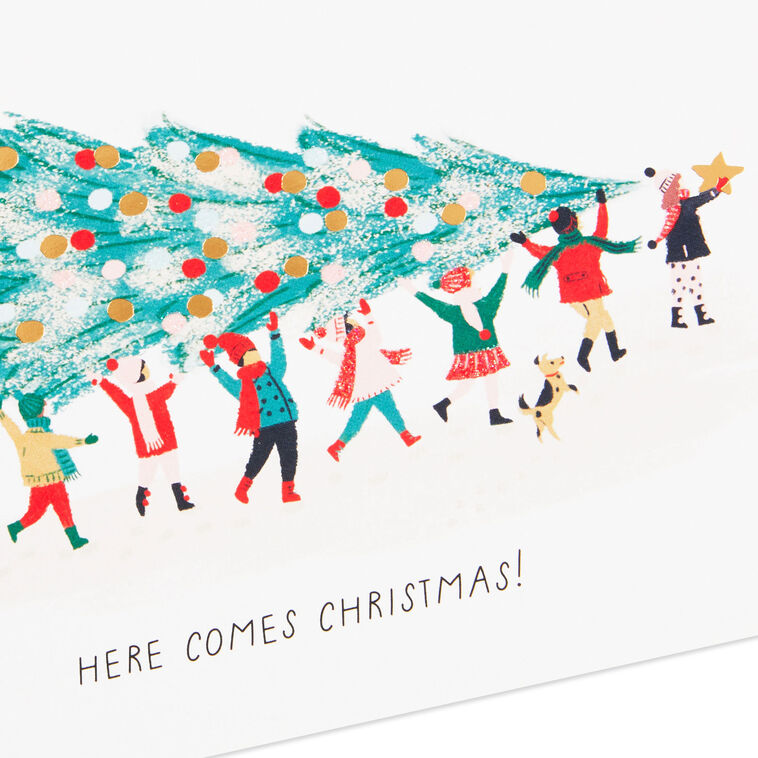 UNICEF Here Comes Christmas Boxed Christmas Cards, Pack of 12