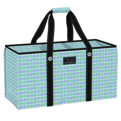 Errand Boy XX-Large long tote in Keep It Glassy pattern with zipper closure, interior pocket, and reinforced straps for heavy loads.