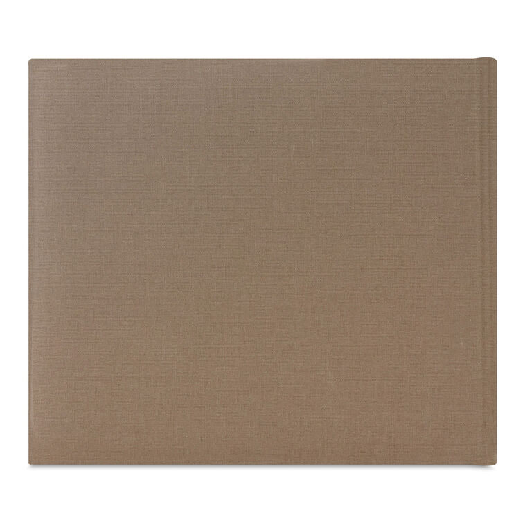 In Loving Memory Taupe Linen Guest Book