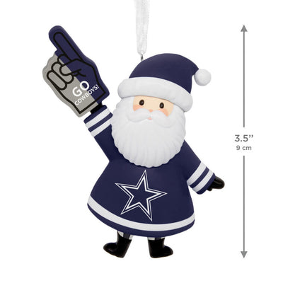 NFL Dallas Cowboys Santa Fan Hallmark Ornament