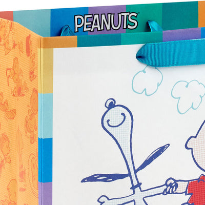9.6" Peanuts® 75th Anniversary Happy Dance Medium Gift Bag