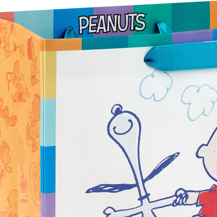 9.6" Peanuts® 75th Anniversary Happy Dance Medium Gift Bag