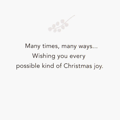 Christmas Tree on Pink Boxed Christmas Cards, Pack of 16