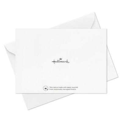 Hallmark blank thank you notes boxed set with pastel hearts and scallops designs, embossed, pack of 50