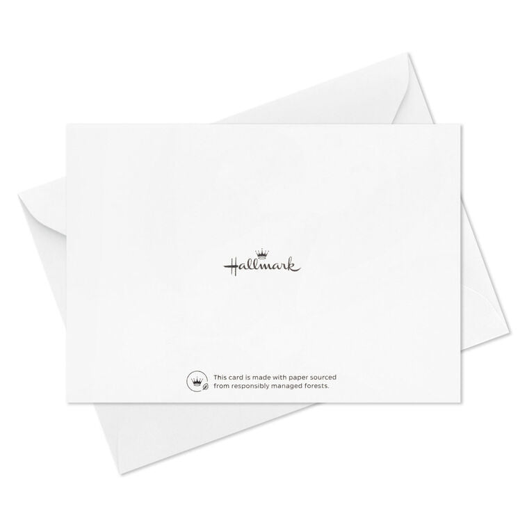 Hallmark blank thank you notes boxed set with pastel hearts and scallops designs, embossed, pack of 50