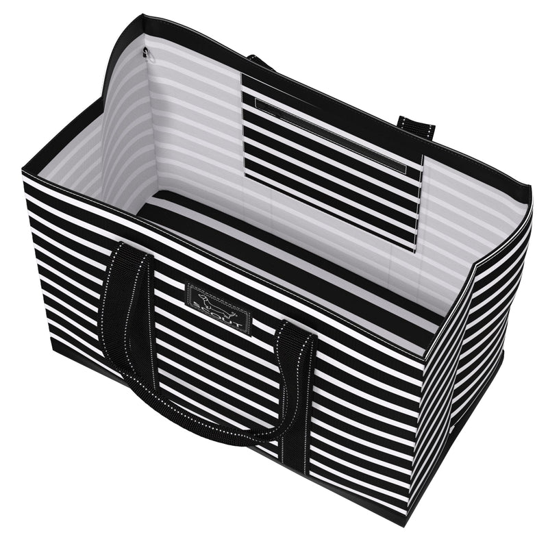 Sea Biscuit large Original Deano tote with open top, comfort grip handles, interior zipper pocket, and durable flat bottom.