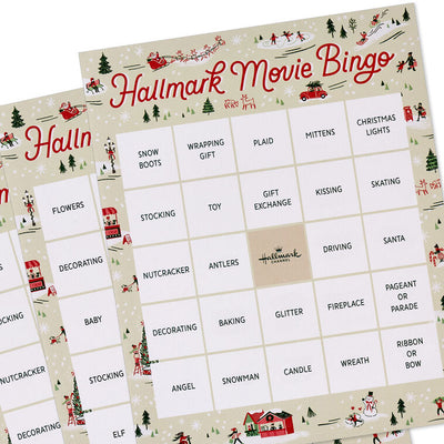 Hallmark Channel Christmas Movie Bingo Game Pad