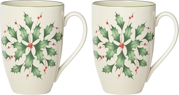 Holiday accent mug   set of 2