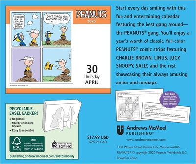 Peanuts(r) 2026 Day-to-Day Calendar, by Peanuts Worldwide LLC