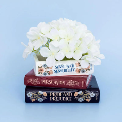 Stacked Book Planter- Austen