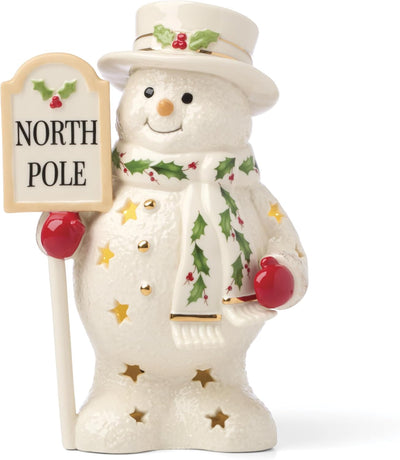 Happy Holly Days North Pole Snowman