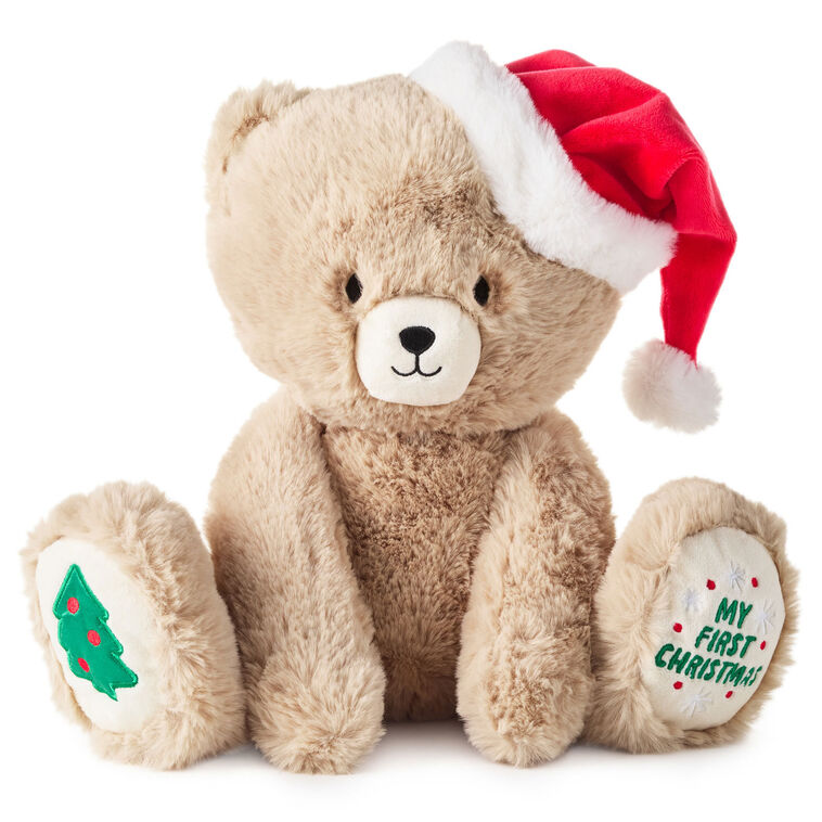 My First Christmas Teddy Bear Plush, 10"