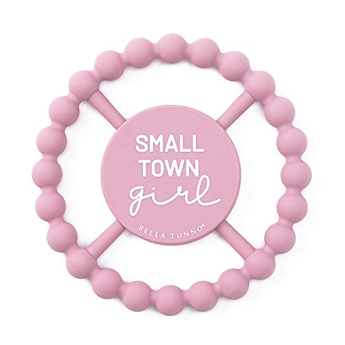 Round silicone teether with &