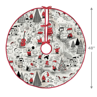 Peanuts® Fabric Hallmark Tree Skirt, 48"