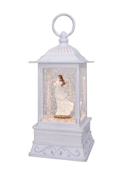 10.5" Heavenly Angel & Dove Glitter Lantern by Christmas is Forever