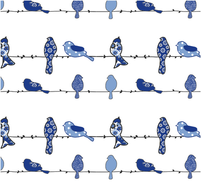 Bluebird themed fleece blanket with floral pattern measuring 50 by 60 inches