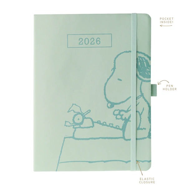 Sage Peanuts® 6 x 8 18-Month Vegan Leather Planner