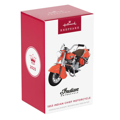 1953 Indian Chief Motorcycle 2025 Metal Ornament by Hallmark Keepsake
