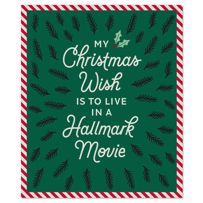 Hallmark Channel My Christmas Wish Throw Blanket, 50x60