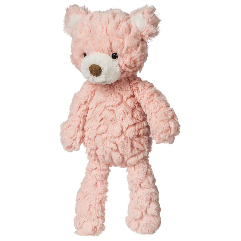 
A soft, blush-colored small Putty Bear with luxurious fabric, perfect for cuddling. Elegant and sophisticated design ideal  