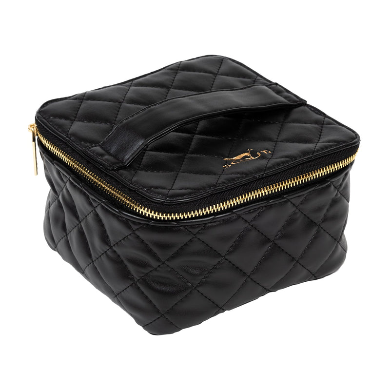 Hidden Gem Jewelry Case - Black Quilted