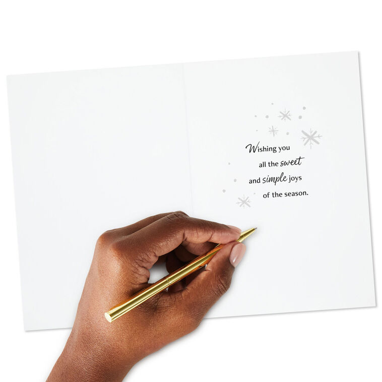 Snowman on Blue Boxed Christmas Cards, Pack of 16