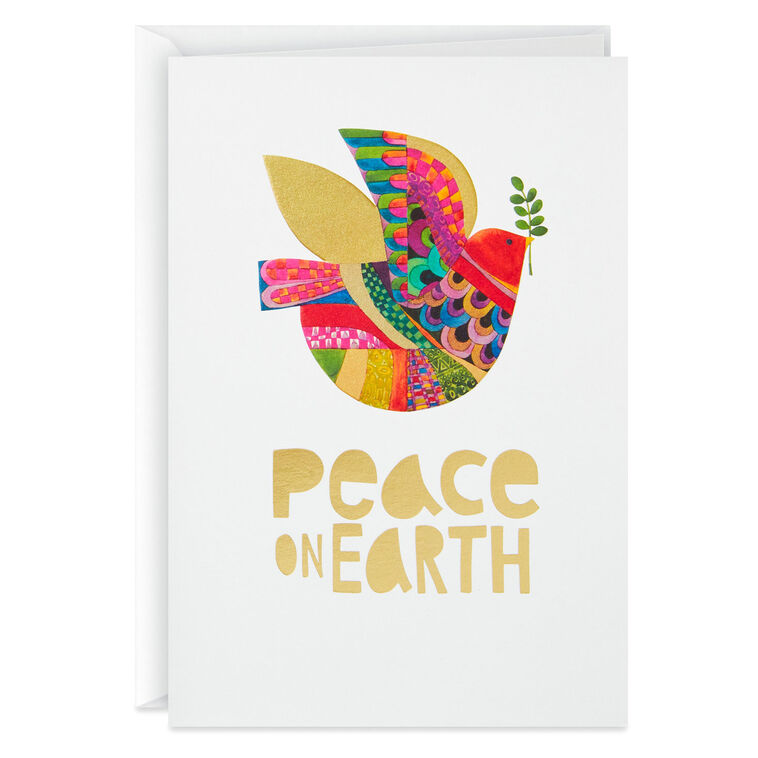 UNICEF Patchwork Dove Boxed Christmas Cards, Pack of 12
