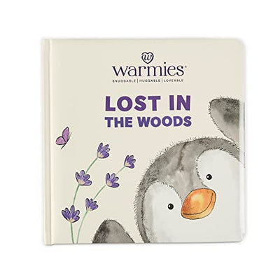 Warmies Lost In The Woods board book with padded cover and rounded corners, perfect for safe and cozy reading time.